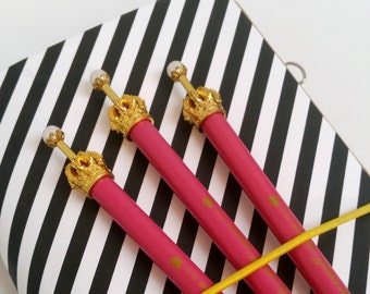 Pink Crown Planner Queen Pen