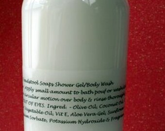 Nag Champa Body Wash Shower Gel Olive Oil Cocoa Butter Shea Butter Aloe Vera Gel