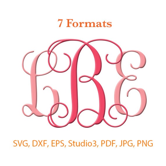 Download Interlocking Monogram Font SVG Studio 3 / dfx / eps / png