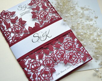 Laser Cut Wedding invitation