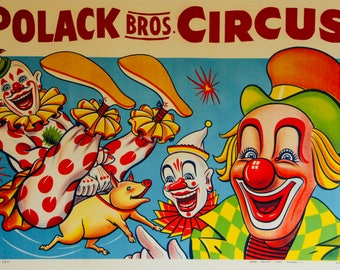 Vintage circus Polish poster