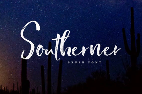 Calligraphy Font, Modern Calligraphy, Digital Fonts, Wedding Font, Invitation Font, Script Font, Digital Download, Southerner