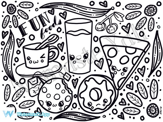 Digital Kawaii Japanese Coloring Pages Digital Kawaii Japanese Coloring Pages