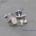 Stainless Steel cuff links Blank Supply 16mm Blank cufflinks Wholesale , fit for resin Glass domes, photo jewelry making supply 4pcs