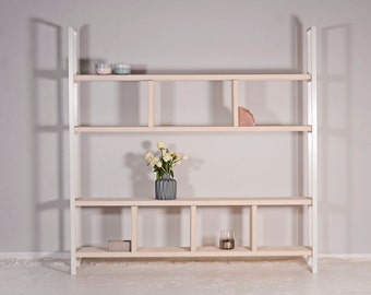 Shelf made of reclaimed wood and iron SUSTEREN WIT