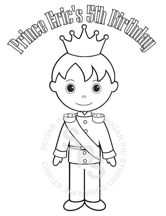 Personalized Printable Princess Prince Knight Birthday Party