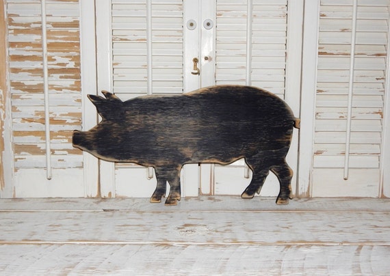 Pig Sign Wall Decor Farmhouse Country Decor Wooden Pig Kitchen Pig Sign Wall Decor Farmhouse Country Decor Wooden Pig Kitchen