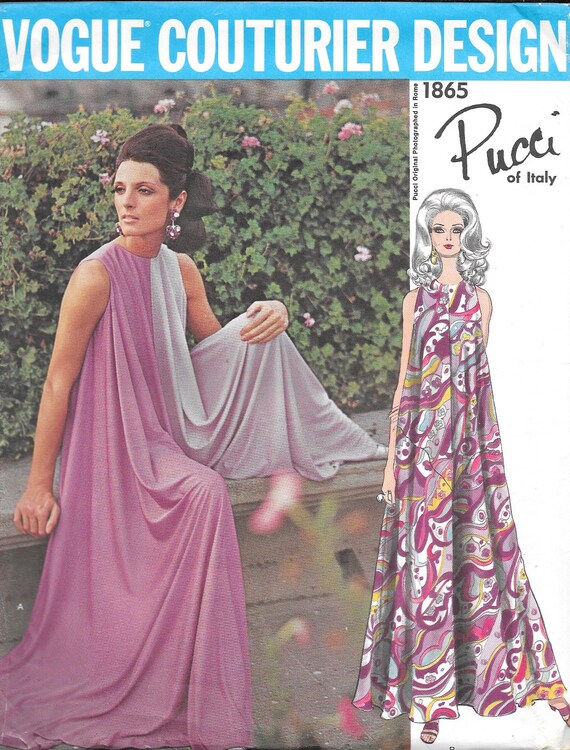 VOGUE COUTURIER 1960 Pattern Emilio Pucci Cullotte #1865