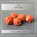 Ceramic Beads, 18x18 mm, Clay Bead, Red Beads, Jewelry Beads, Pottery Beads, Color beads, Glazes beads.