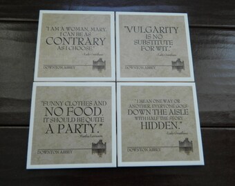 Downton Abbey coasters - 24 designs