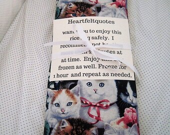kittens rice bags for kids, rice bags for neck, rice bags microwavable, rice bags for kids, heat therapy pack, cold therapy pack