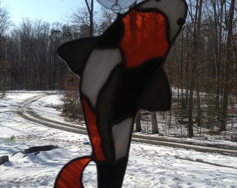 Stained Glass Japanese Koi