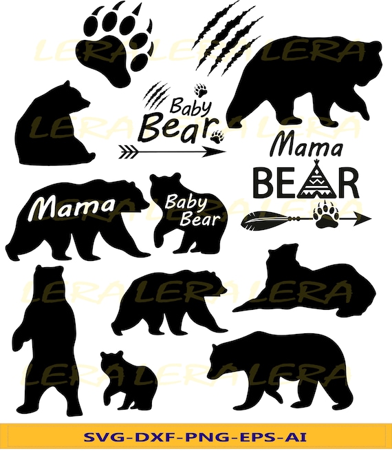 60 % OFF Bear SvgBaby Bear svg Bear Paw Cut Files Mama
