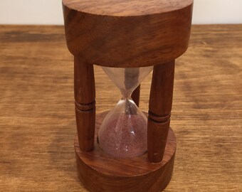 Vintage wooden 3 minute egg timer