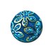 Sparkling Blue Iridescent Flower Snap Charm Fits 18-20mm Ginger Snaps, Noosa, Magnolia & Vine, Others