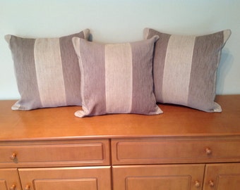 Two toned brown cushion