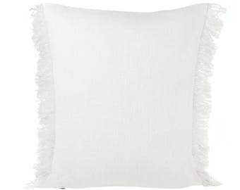 Southwestern Frayed Pillow Cover 18x18, 20x20, 24x24 Euro or Lumbar, Hand Fringed Throw Pillow, Off White Cushion, Boho Accent Pillow