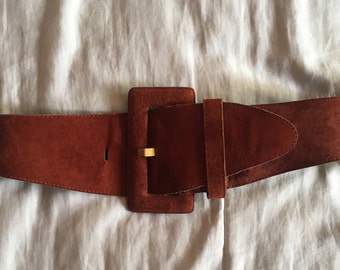 Vintage faux Suede Belt