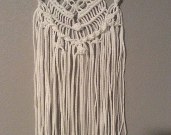 Driftwood handmade macreme wall hanging