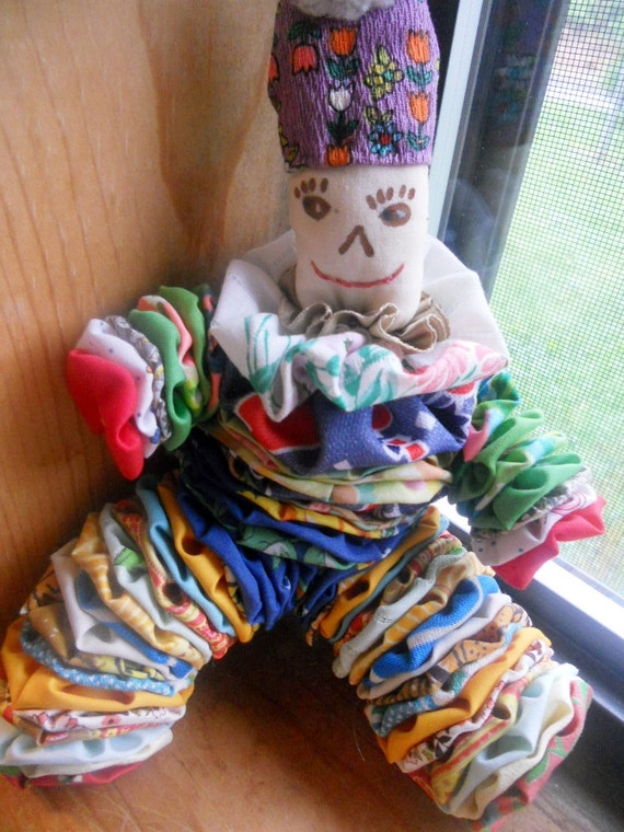 Items similar to SALE Vintage YoYo Doll YoYo Clown Doll Nursery