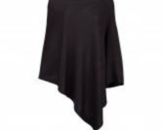Black Poncho - Poncho - Gifts For Her - Fall Fashion -Monogrammed Poncho-Personalized Poncho - Gifts For Her - Gifts Under 25 Dollars