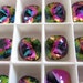 4 Crystal Electra Swarovski Crystal Square Cushion Cut Stones 4470 12mm