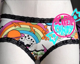 Psychedelic Rainbow Panties By SciFeyeCandy