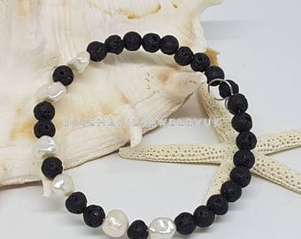 Freshwater Keshi Pearl Bracelet