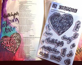 In Courage Arts 4X6 Photopolymer Clear Stamp Set Faithfulness