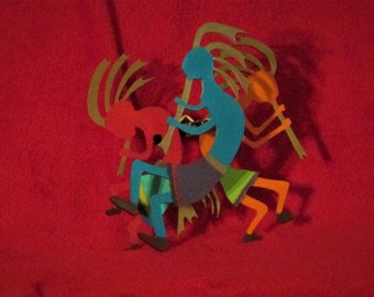 Kokopelli, Native American, Indian, Southwestern, Metal Art