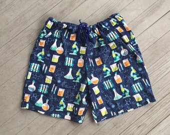 SCIENCE geek shorts or pajamas for boy men PJs Biology Chemistry teachers professor student medical school doctor researcher gift Christmas