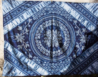 Sunflower pattern tie-dye - Yunnan Bai Minority - Traditional - Handmade - Natural dye