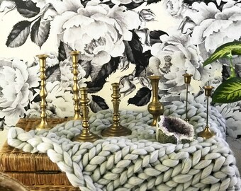 Pair of vintage brass candlestick holders, vintage brass, candlestick holders, vintage