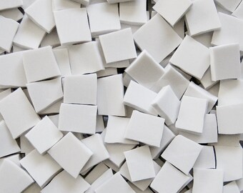 Mosaic Tiles--White--100 Tiles