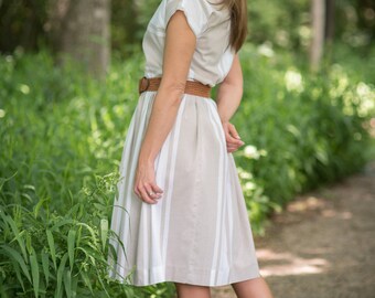 Vintage Light Yellow Dress (Size Small)
