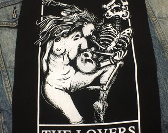 The Lovers Tarot Back Patch | Patches | Punk | Sew on patches