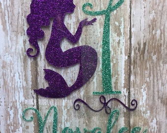 Mermaid Birthday Iron on Decal/ DIY Mermaid Shirt/DIY Mermaid Birthday Baby Outfit/ DIY Personalized Mermaid Shirt/ Mermaid Iron on Decal