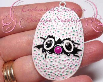 2" Multicolor Hatchimal Egg Inspired Charm, Chunky Pendant, Keychain, Bookmark, Zipper Pull, Chunky Jewelry, Purse Charm, Planner Charm