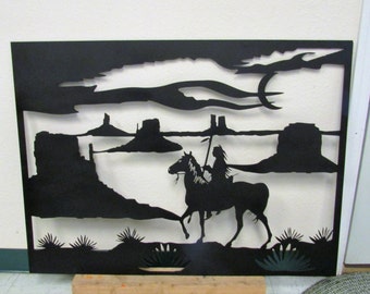 Indian, Metal Art, Southwestern, Native American, Handmade