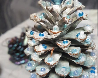 Pretty Pinecone decorated ornaments