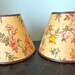 SALE - Set of Four Vintage English Small Shades in Floral Pattern