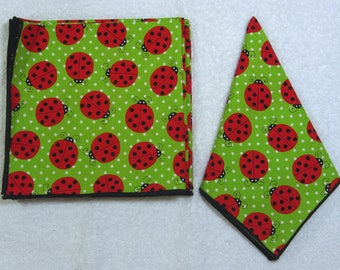 Everyday Eco Friendly Reusable Cotton Napkins 14 x 14 Set of 6 Ready to Ship