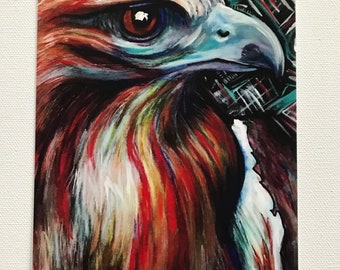Small Art Print: Red-tailed Hawk - JERIKA RENEE ART - Free Shipping