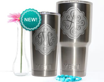 Yeti Decal - Monogram Decal - Yeti Tumbler Decal - Yeti Tumbler Decal - Yeti Cup Decal - Yeti Monogram - Yeti Decal for Women
