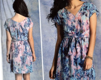Vogue Rebecca Taylor American Designer Pattern 1395 PULLOVER DRESS w/Overlay Misses Sizes 16 18 20 22 24