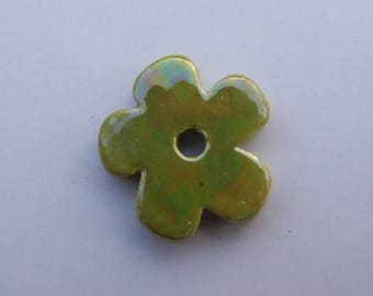 FLOWER CERAMIC LIME 24MM