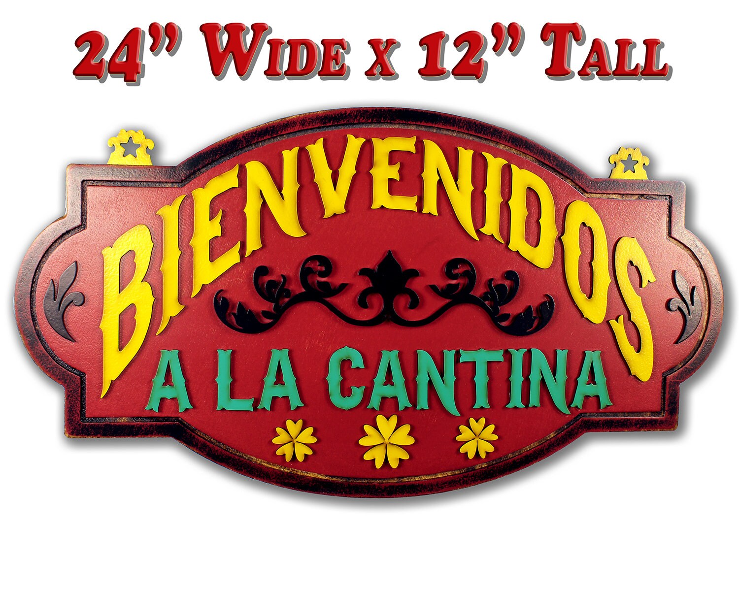 Bienvenidos a la Cantina Rustic Sign Vintage Sign