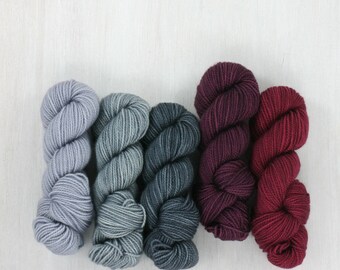 MINI SKEIN set: MINA, Fave Sock yarn