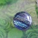 Round cabochons fused Dichroic, colorful, 14 x 6 mm glass dishes