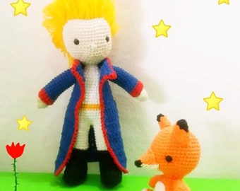 PDF Pattern amigurumi doll, "Sun Boy and The Fox".UPDATED